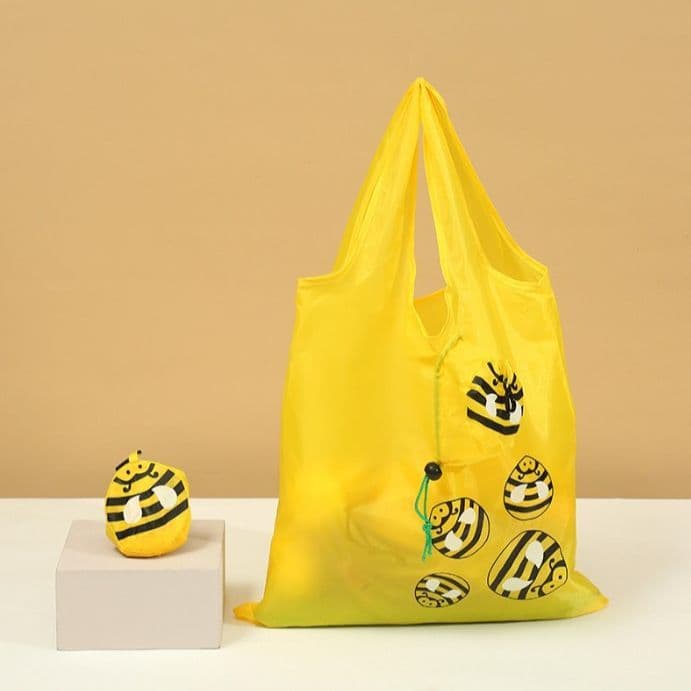 Cartoon Three Animals Eco Shopping Bag, Foldable, Reusable, Portable Tote
