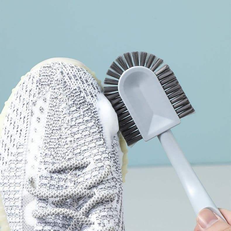 Soft-bristle shoe brush, long handle, multi-purpose cleaning brush