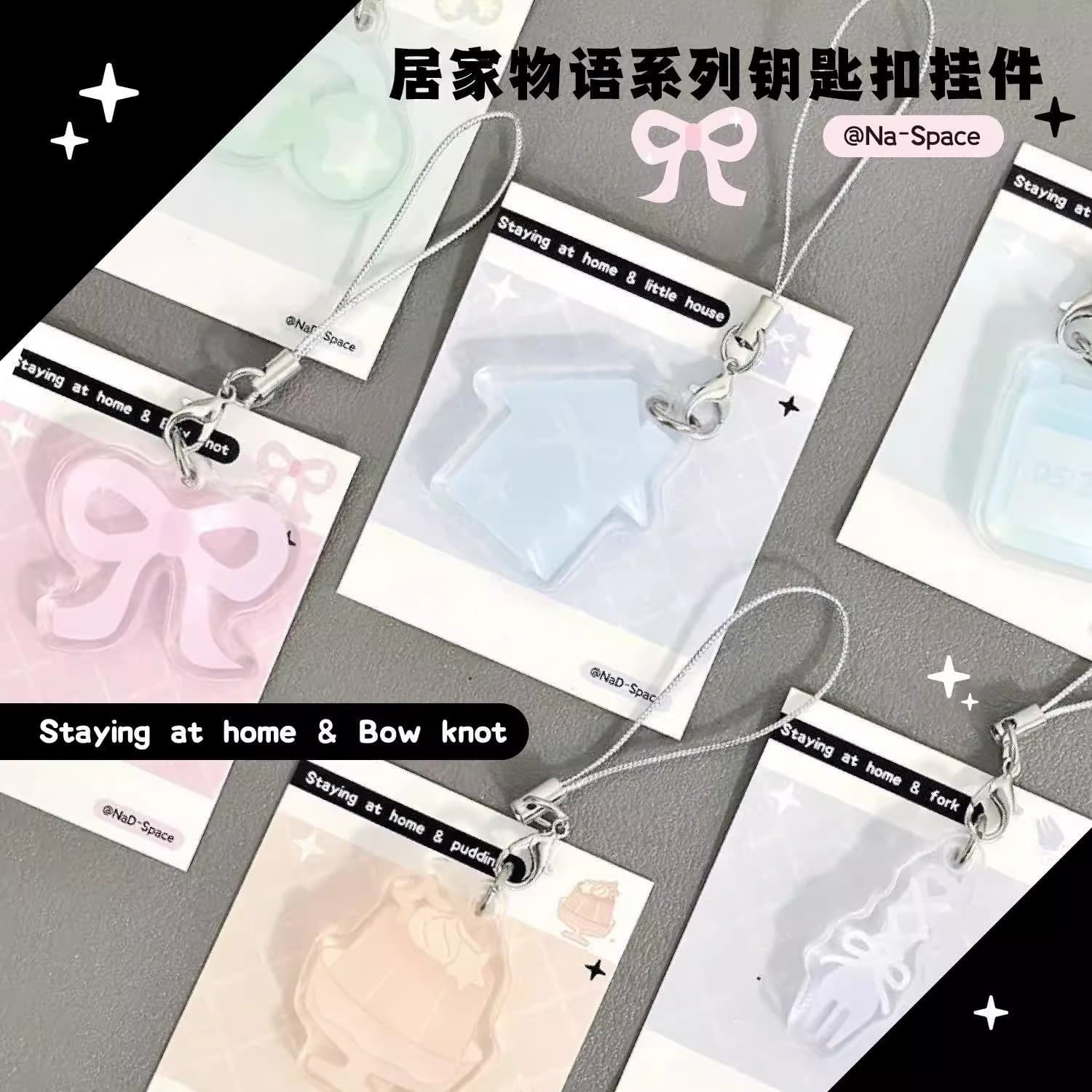 Cute Sweet Design Acrylic Keychain for Bags, Versatile Charm