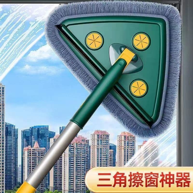 Triangular Mop for Home Use - Lightweight for Kitchen, Ceiling, Tiles and Floors, Multi-Functional Dust Cleaning Tool