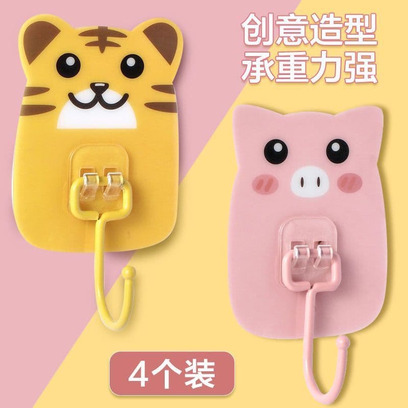 Cartoon Strong Adhesive Hook for Walls, Kitchen, Dorm, Behind Door – No Drilling, Load-Bearing