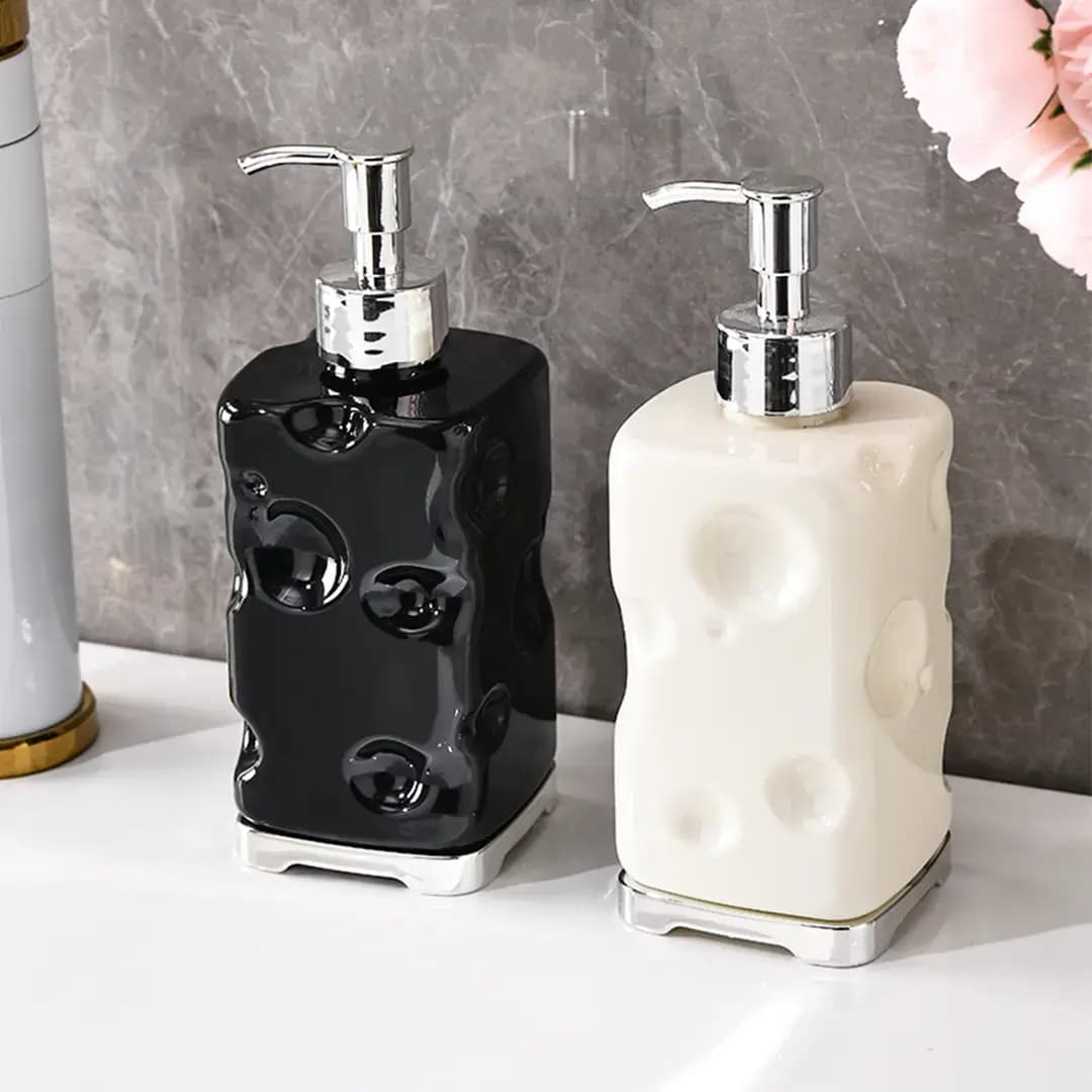 Travel Size Bottles - Luxury Creative Cheese Lotion Bottle for Bathroom, Hand Soap, Shower Gel, Shampoo