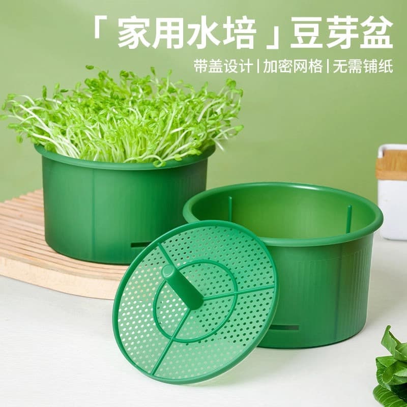 Bean Sprout Maker Household New Sprouting Container Large Capacity for Mung Bean and Soybean Sprouts Thickened Type