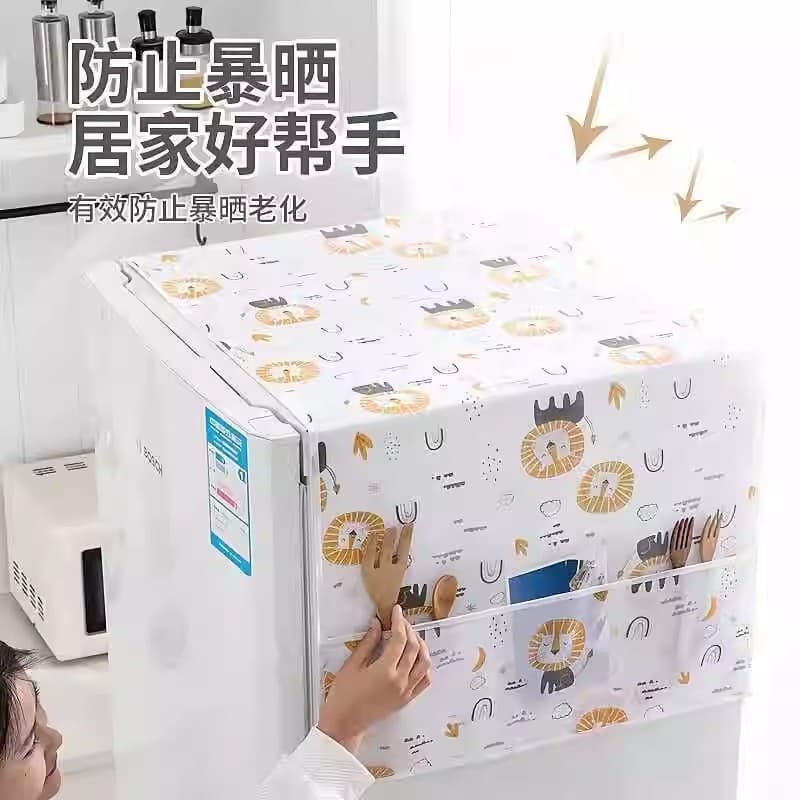 Fridge Dust Cover Multi-purpose Protective Cloth Waterproof and Oil-proof Fridge Cover