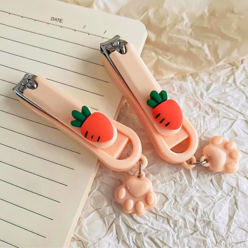 Cute Carrot Nail Clipper, Cartoon Home Nail Care, Portable