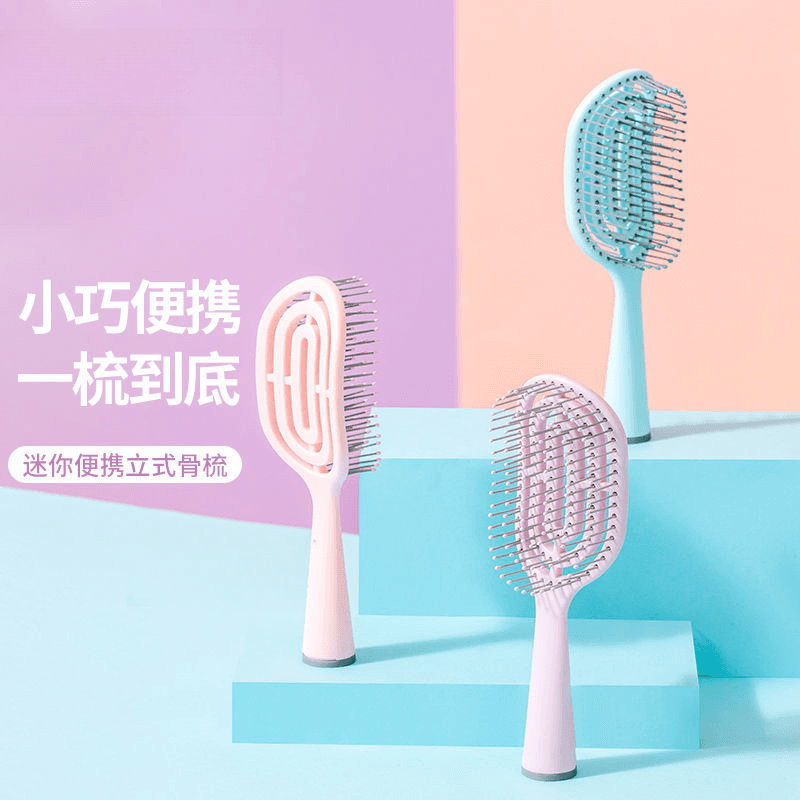 Cushion Comb Volumising High Crown Airbag Rib Comb for Women, Home Use, Large Curved Comb for Hair Styling