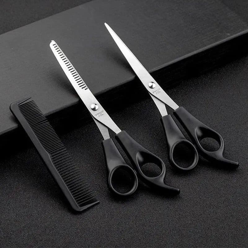 Hair Cutting Scissors Set - Straight, Thinning, Texturising Shears for Home and Salon Use