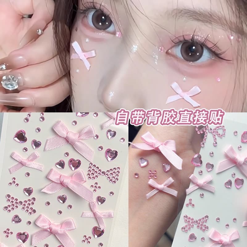 Bow Tie Face Gems for Concerts and Makeup