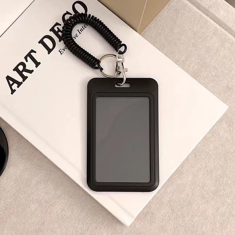ins Card Sleeve and Protective Cover with Lanyard and Keyring for Student, Campus, Meal, Metro, Bus, ID and Access Cards