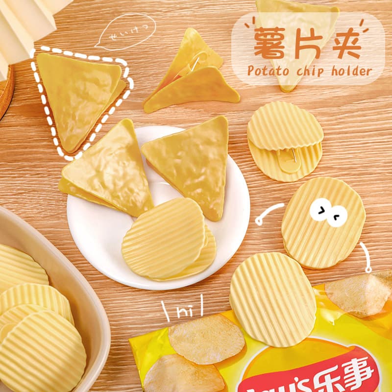 Cute Creative Chip Clip Sealing Clip for Kitchen Food Preservation Moisture-Proof Sealing Clip for Snack Bags