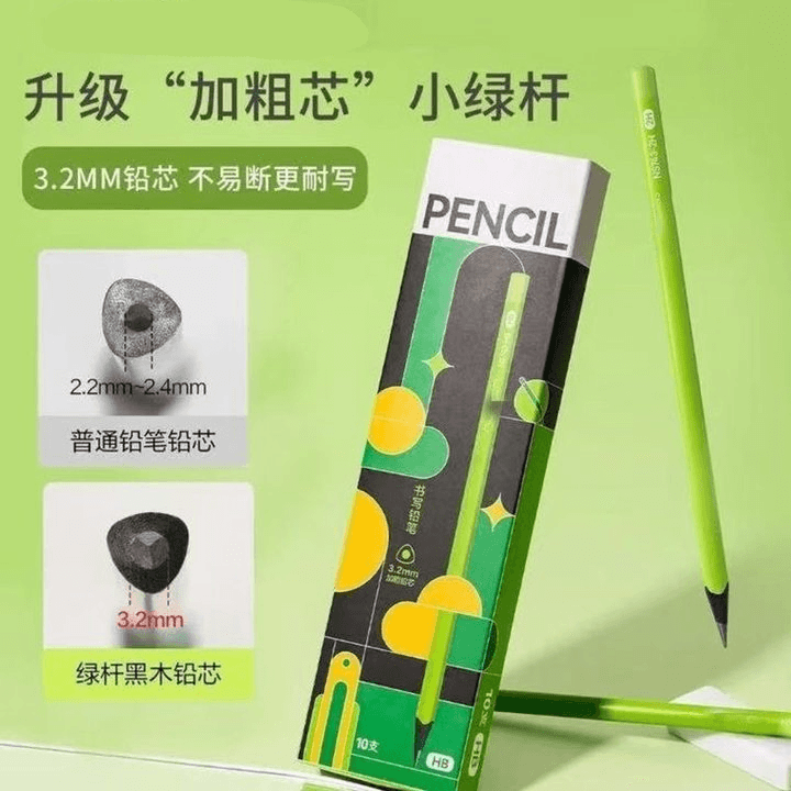 Triangular grip posture-correcting pencil, thick lead, lead-free, for primary school students
