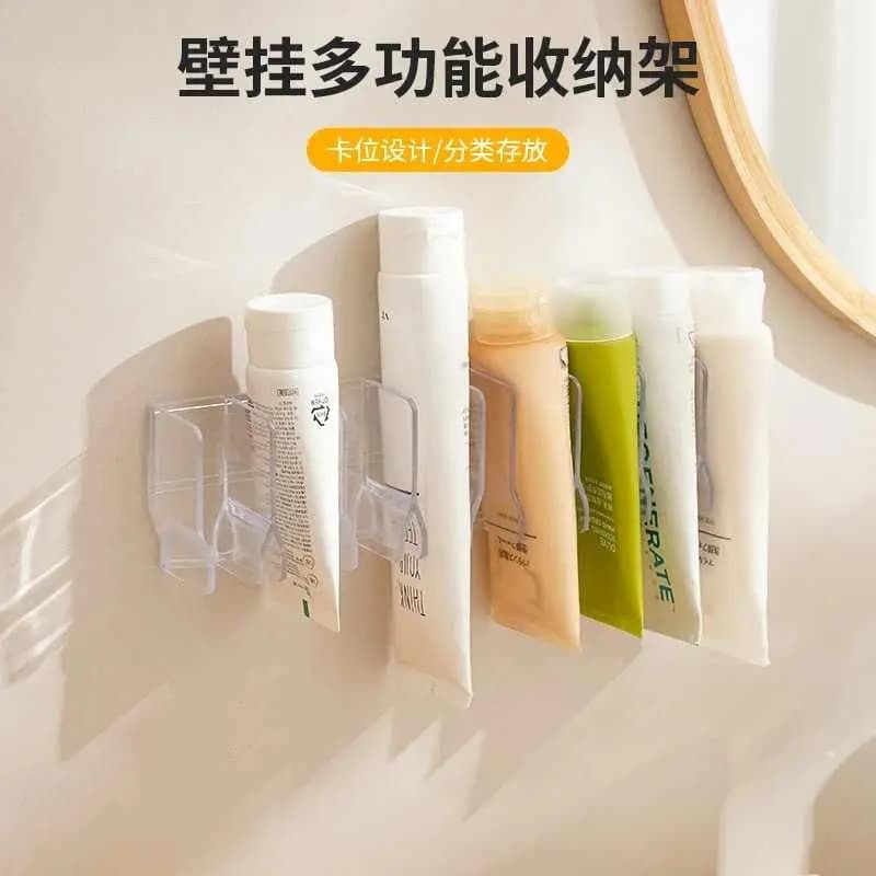 Wall-mounted Multifunctional Storage Rack for Bathroom, Toiletries, Cosmetic Organiser, Mirror Cabinet Toothpaste Holder