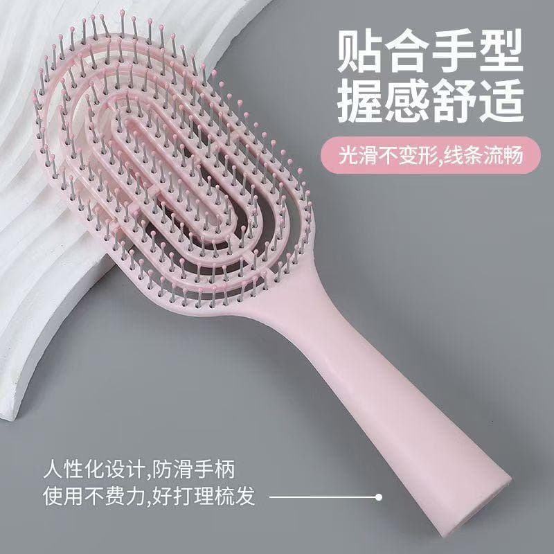 New Style Volumising Hair Brush for Women – Hollow Skeleton Comb for Long Hair & Scalp Massage