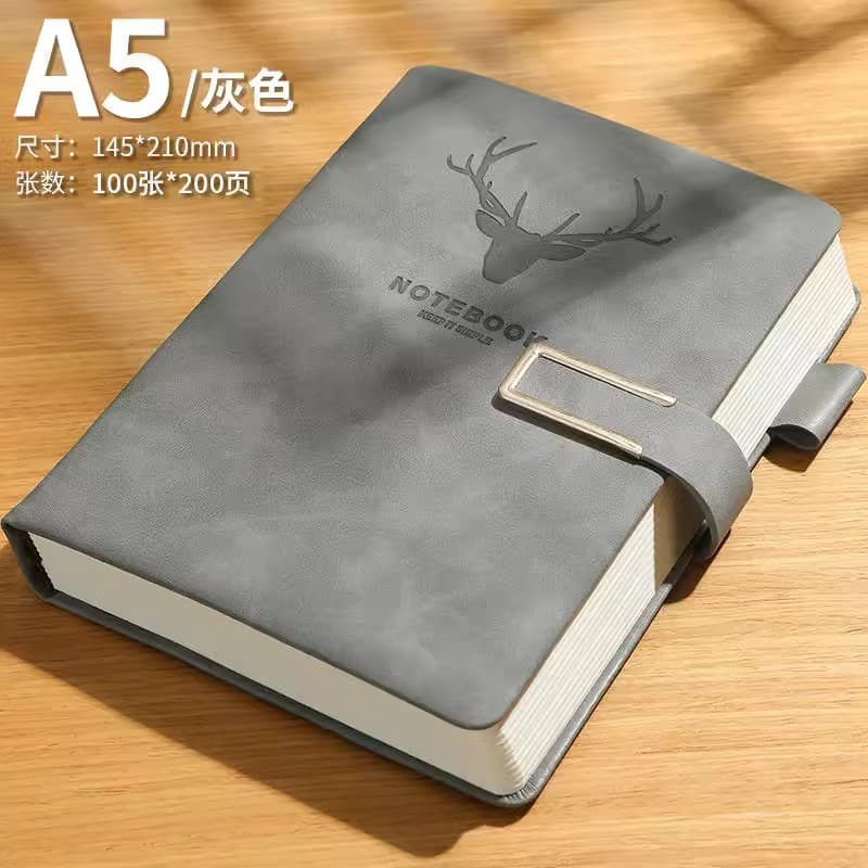 Extra-thick notebook for work, business, office, study, and diary use – minimalist, high-quality