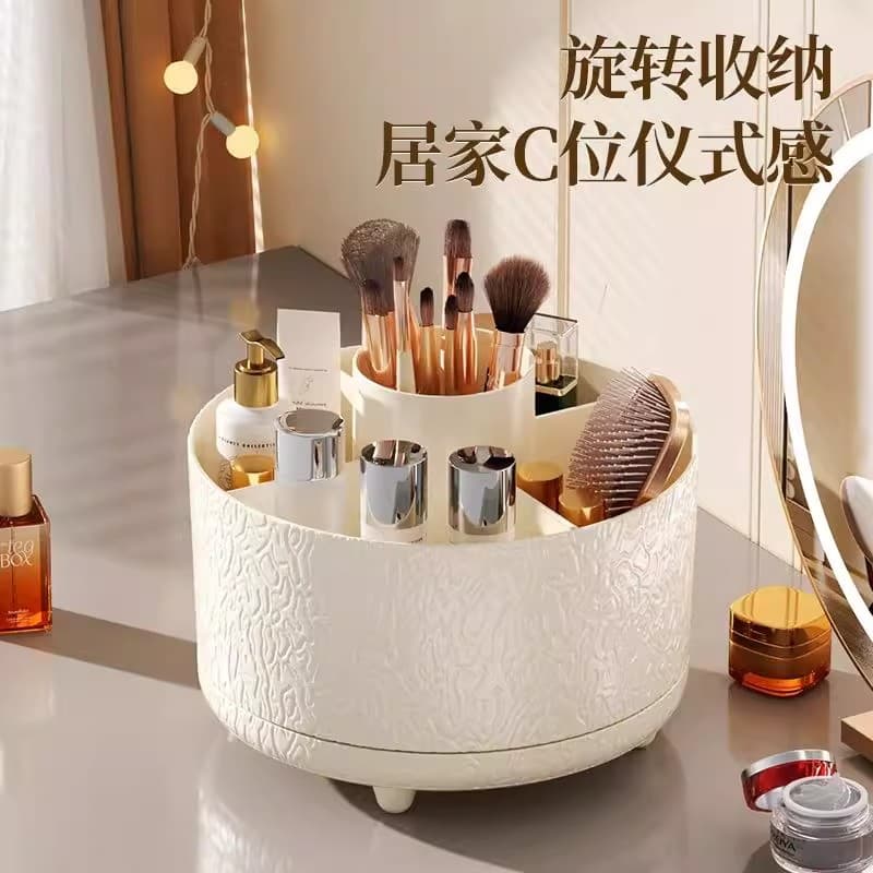 Makeup Organiser Box, Desktop Premium Large Capacity Rotating Lipstick Storage, New Style