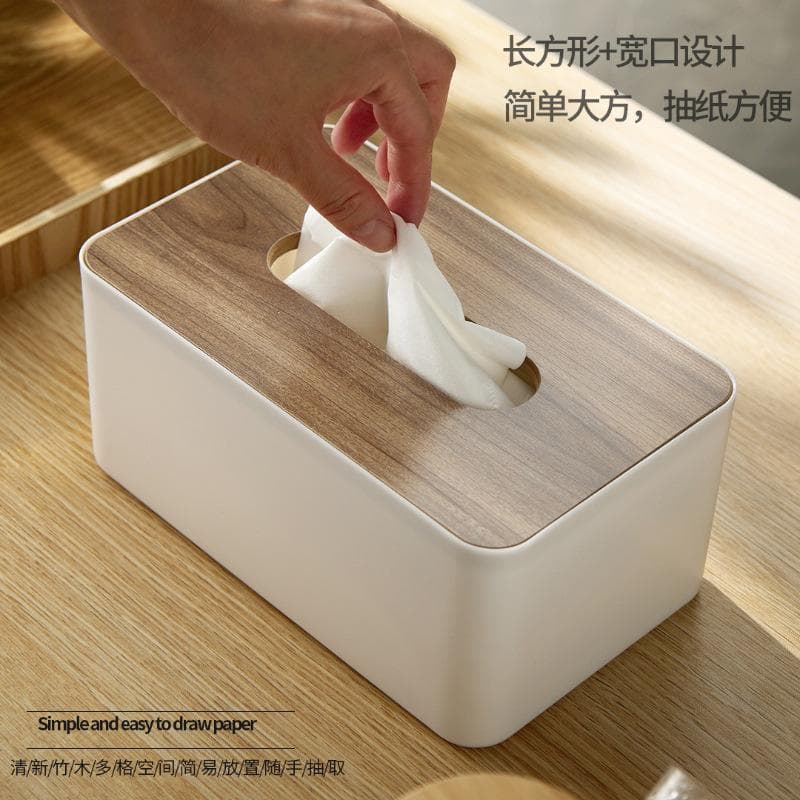 Tissue box for living room, minimalist modern creative light luxury style, desktop napkin holder for home use