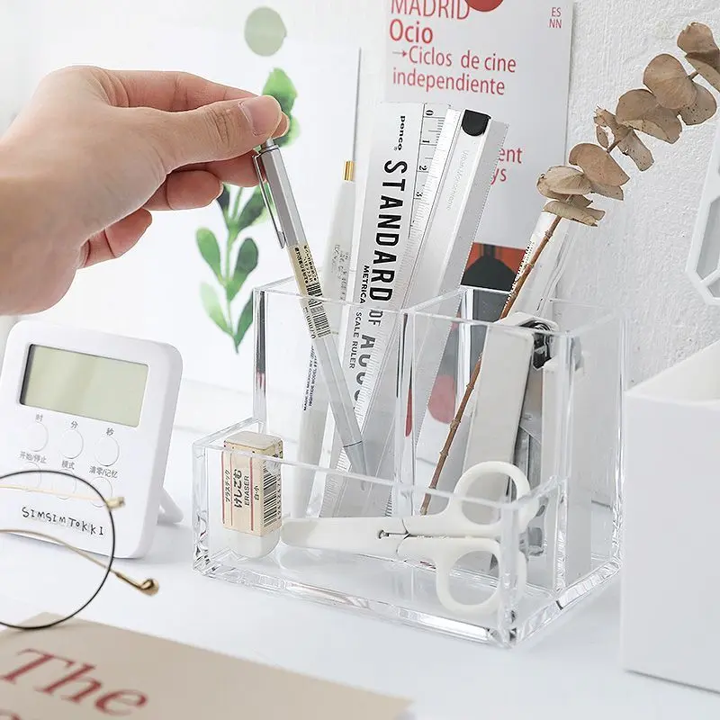 Large-Capacity Desk Organiser with Drawer-Style Pen Holder
