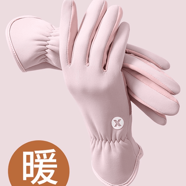 New winter fingerless gloves for women – windproof, warm, fleece-lined, waterproof, anti-slip, touchscreen compatible