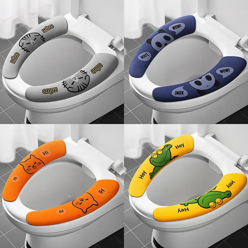 Adhesive Toilet Seat Cover, Waterproof, All-Season Universal Fit