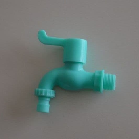 Freeze-resistant jade green washing machine tap with UV protection, plastic tap for mop basin