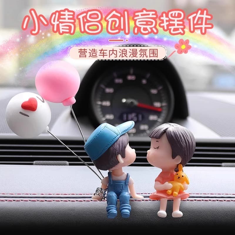 2025 new style interior accessories centre console car rear interior decoration car ornaments couple ornaments