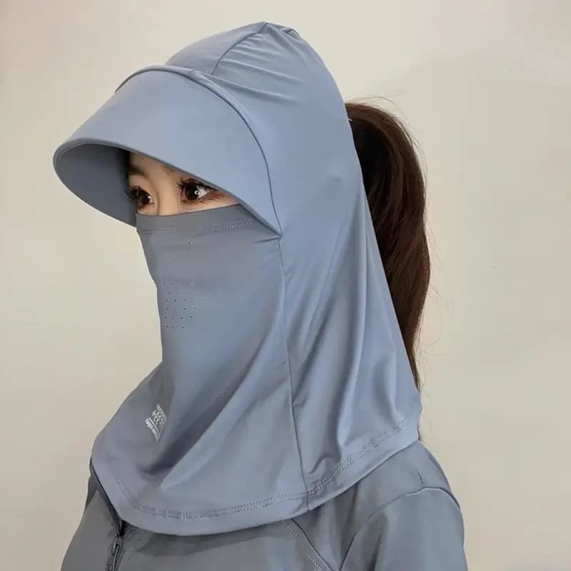 Full Face Sun Hat for Women Summer UV Protection Outdoor Cycling Neck Face Mask Sun Hat Fashion