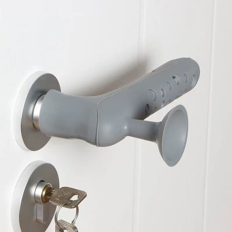 Silicone door stop and handle protector, anti-collision, quiet door stopper for bathroom, anti-static entry door
