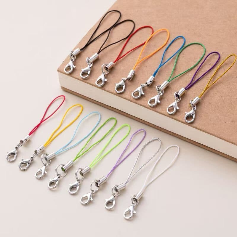 DIY Hama Bead Accessory Kit - Lanyard Clips, Metal Rings, Phone Chain Lobster Clasps, Keychain Charms, USB Coloured Lanyard Clips