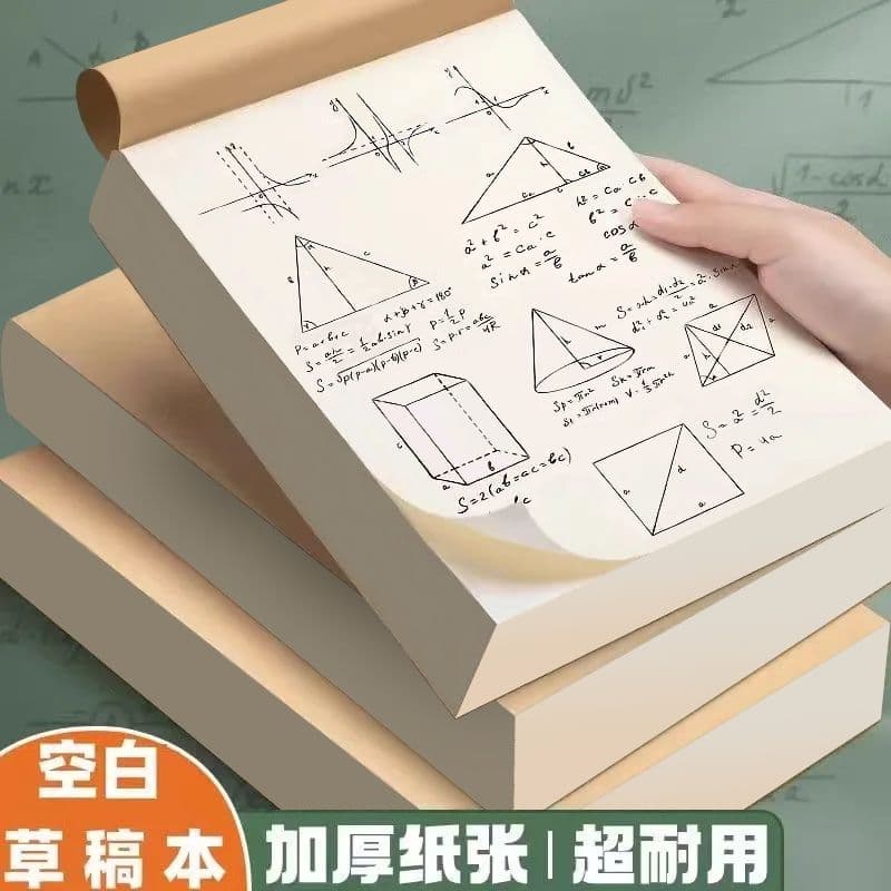 Extra-thick memo pad, tear-off, A6, for students and postgraduate entrance exam prep