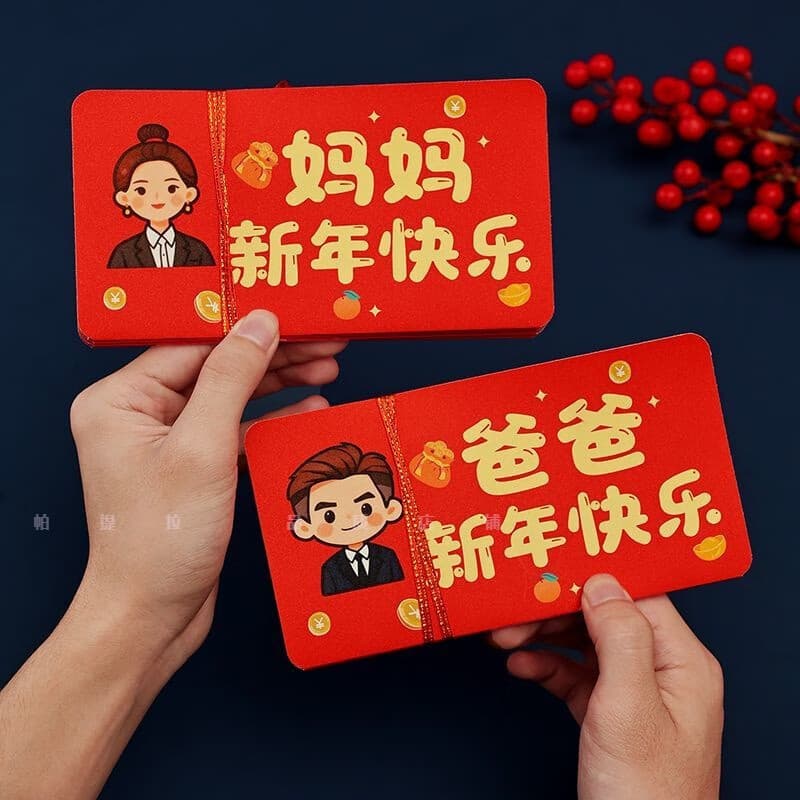Year of the Horse Red Envelope Creative Foldable Fun New Year Red Envelope for Parents and Elders with Ritual Gift