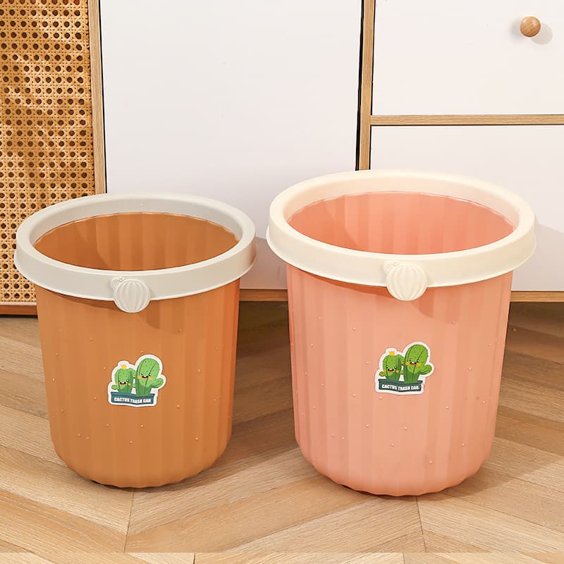 Plastic Pedal Bin with Rim for Living Room, Bedroom, Kitchen, Bathroom, Office