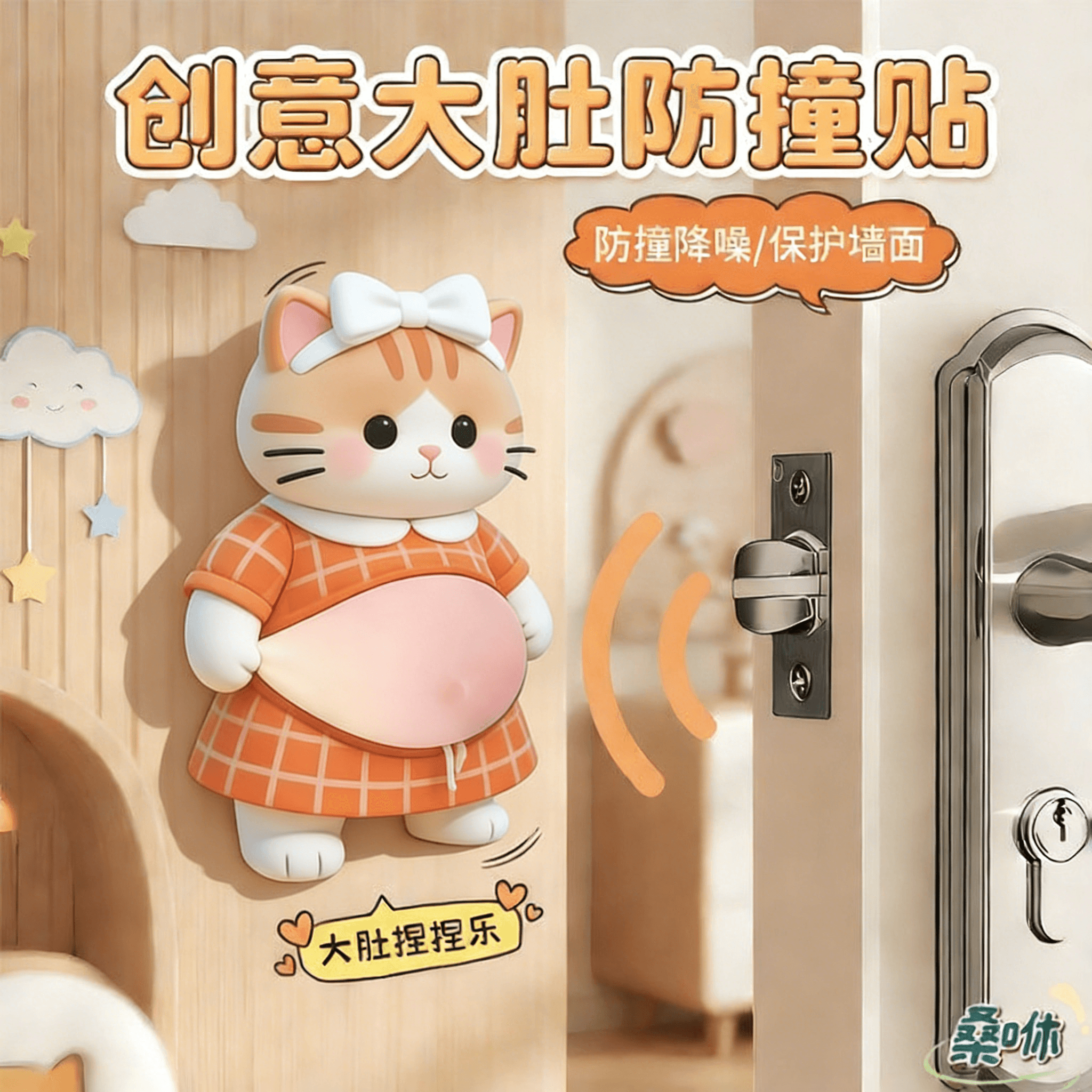 Anti-collision door protectors, silent bumper pads for cabinet doors, fridge door bumpers