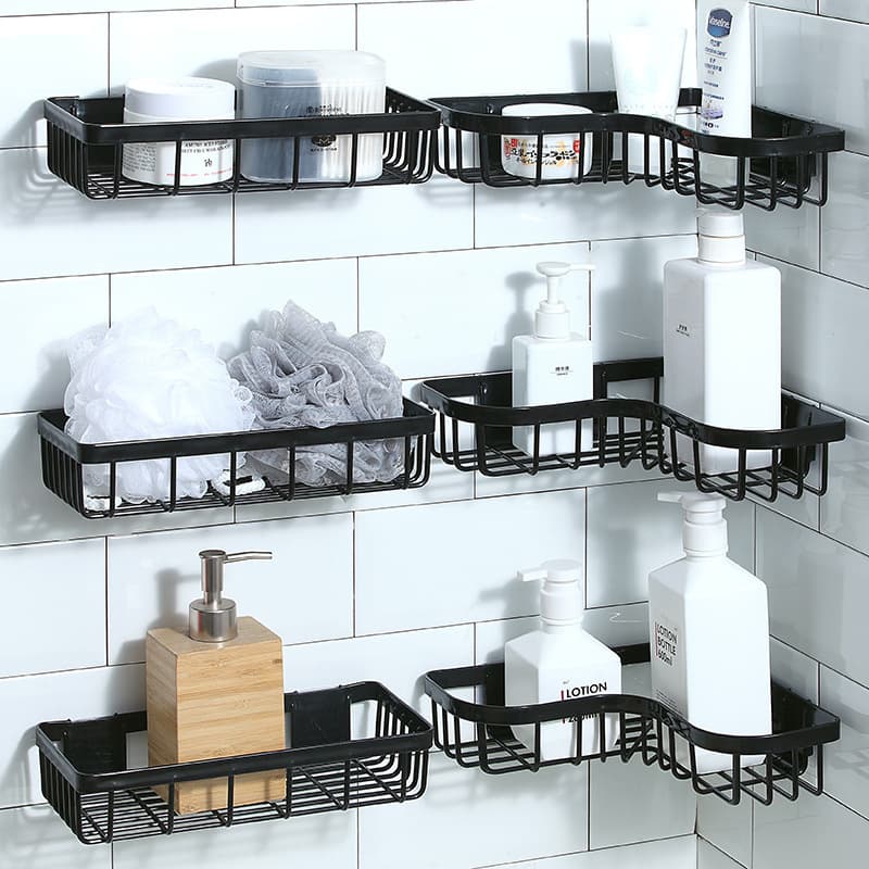 Multifunction Drill-Free Storage Rack for Bathroom Vanity
