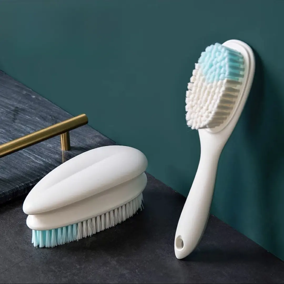 Upgraded Multi-Functional Shoe Brush - Durable Long-Handled Soft Bristle Brush