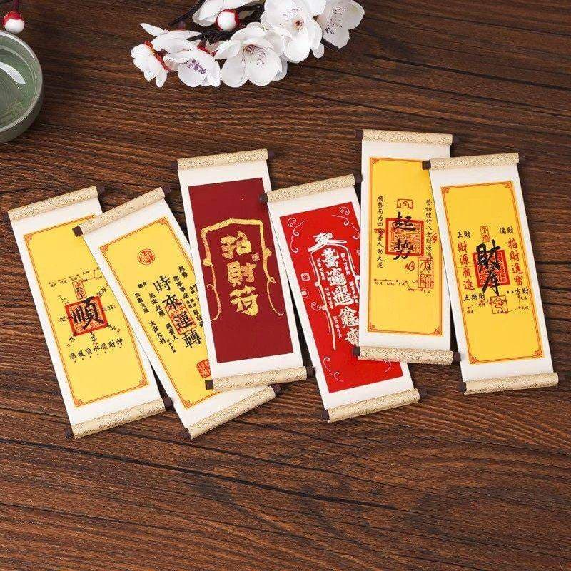 Chinese Creative Text Scroll Refrigerator Magnet Decoration for New Year 2026 Year of the Horse Gift