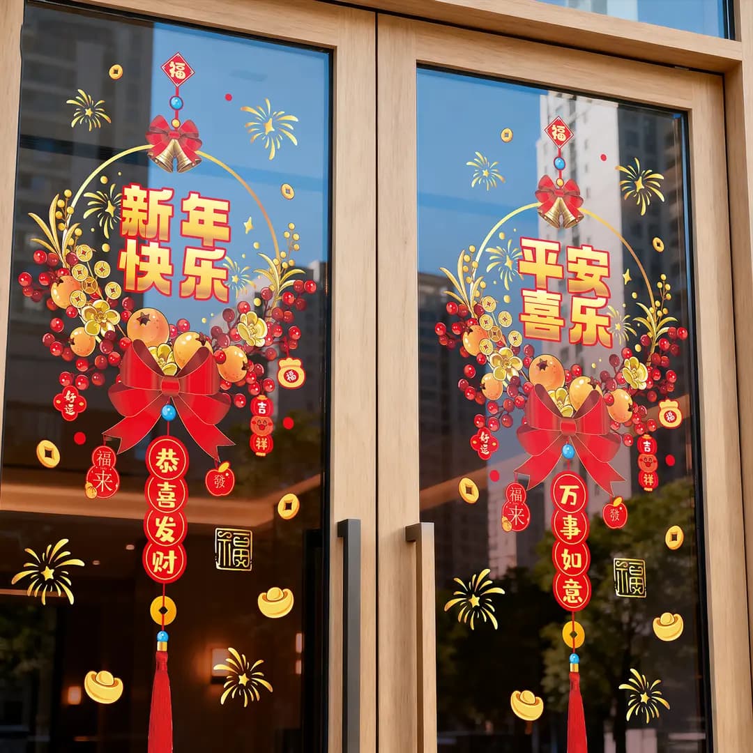 2026 Year of the Horse static cling window stickers