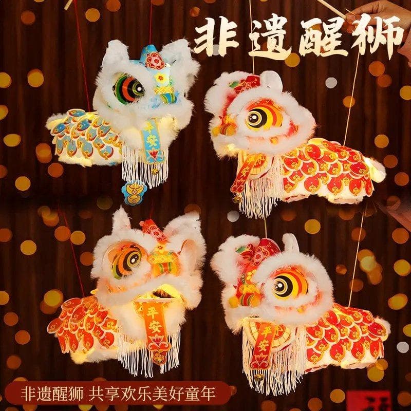 Chinese New Year Lion Dance Lantern DIY Craft Kit for Kids
