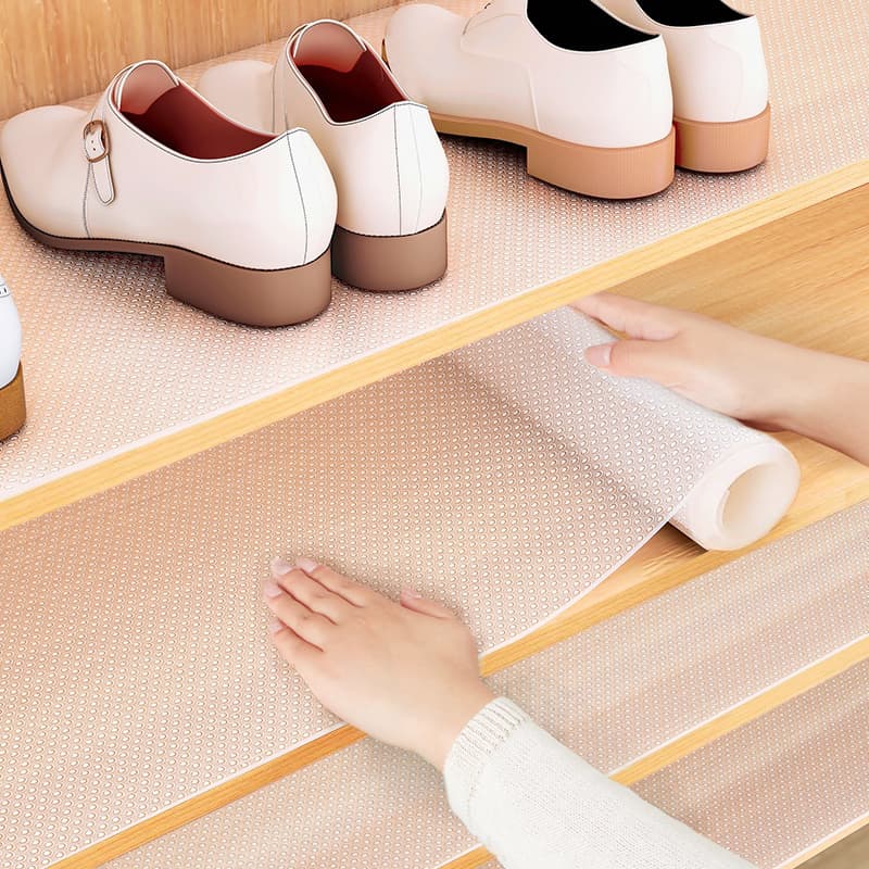 Shoe Cabinet Moisture-Proof Mat, Waterproof Drawer Liner, Kitchen Cabinet Protector, Thickened Underlay for Cupboards, Wardrobes and Shelves