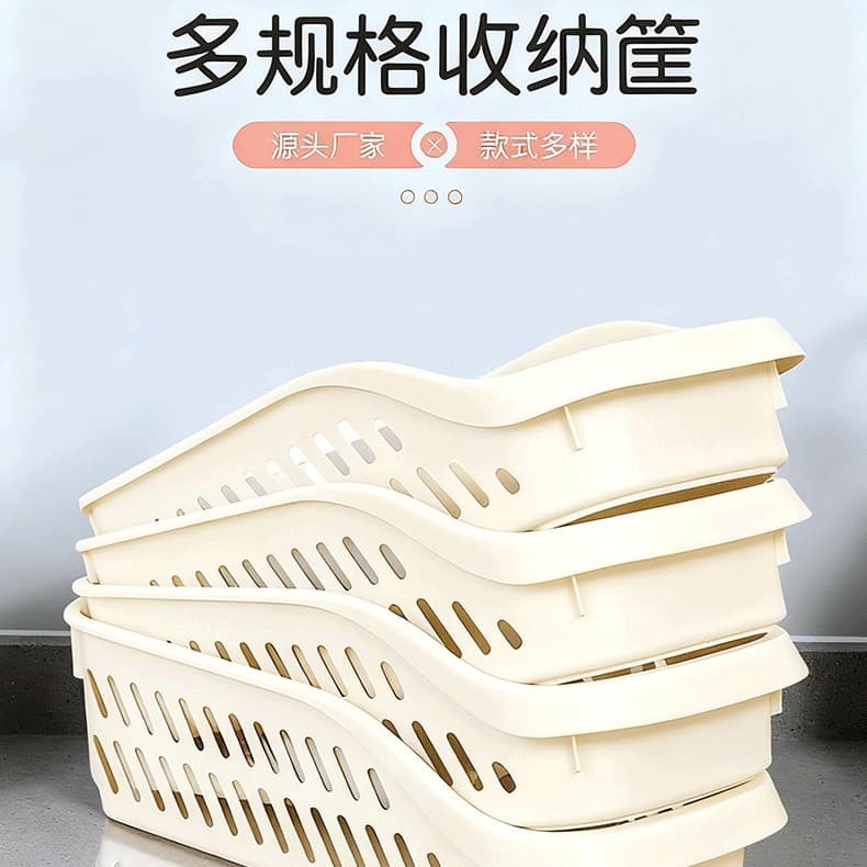 Storage Basket Kitchen Organiser Large Tray for Fruit, Vegetables, Snacks and Condiments with Openwork Design