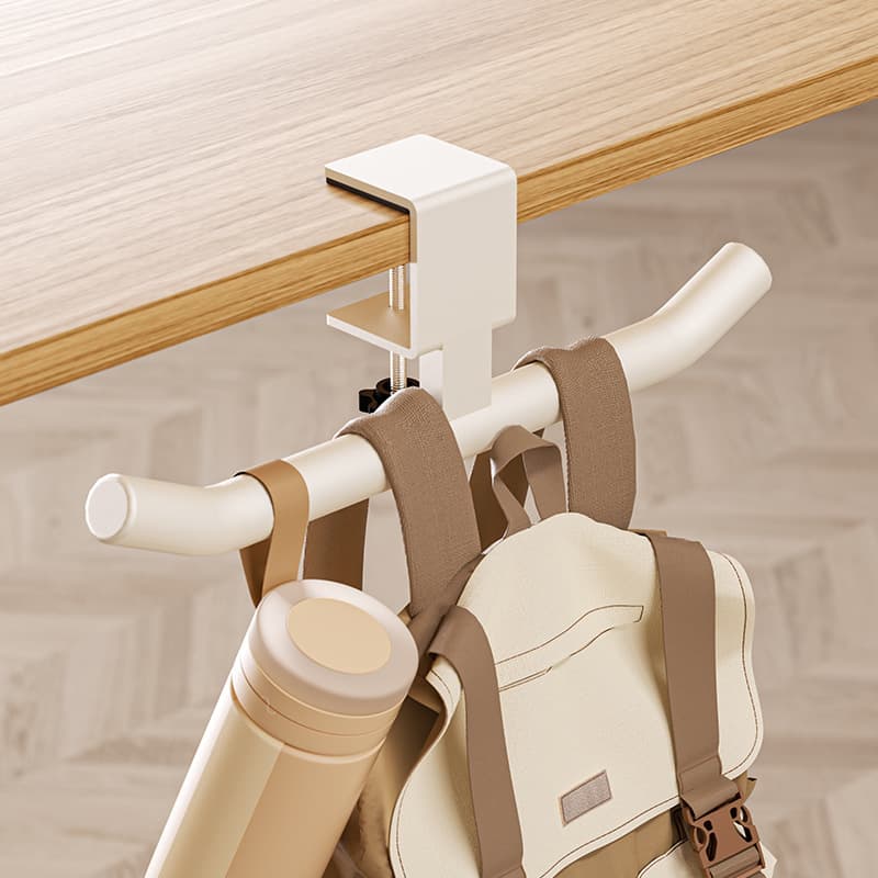 Desk Side Bag Hook for Students Classroom Desk Hanging Storage Adjustable Side Mount Organiser