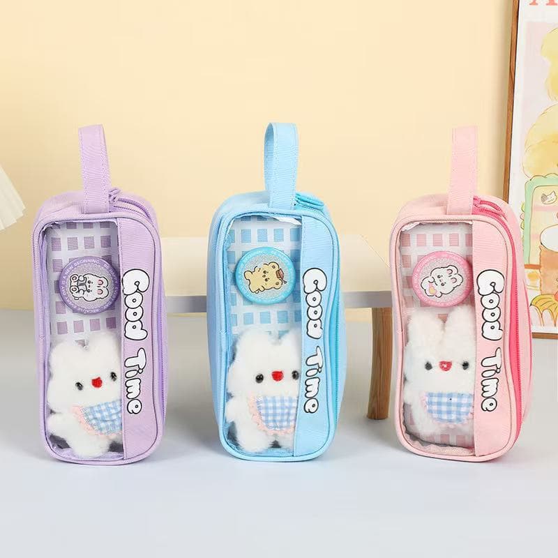 High-capacity pencil case for primary and secondary school students, stylish multi-layer carry bag style