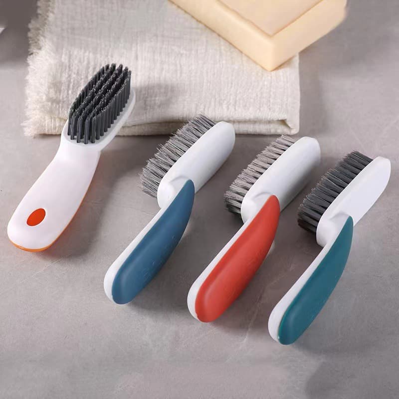 Multipurpose cleaning brush for shoes and laundry, soft bristle, compact size for dorm and home use