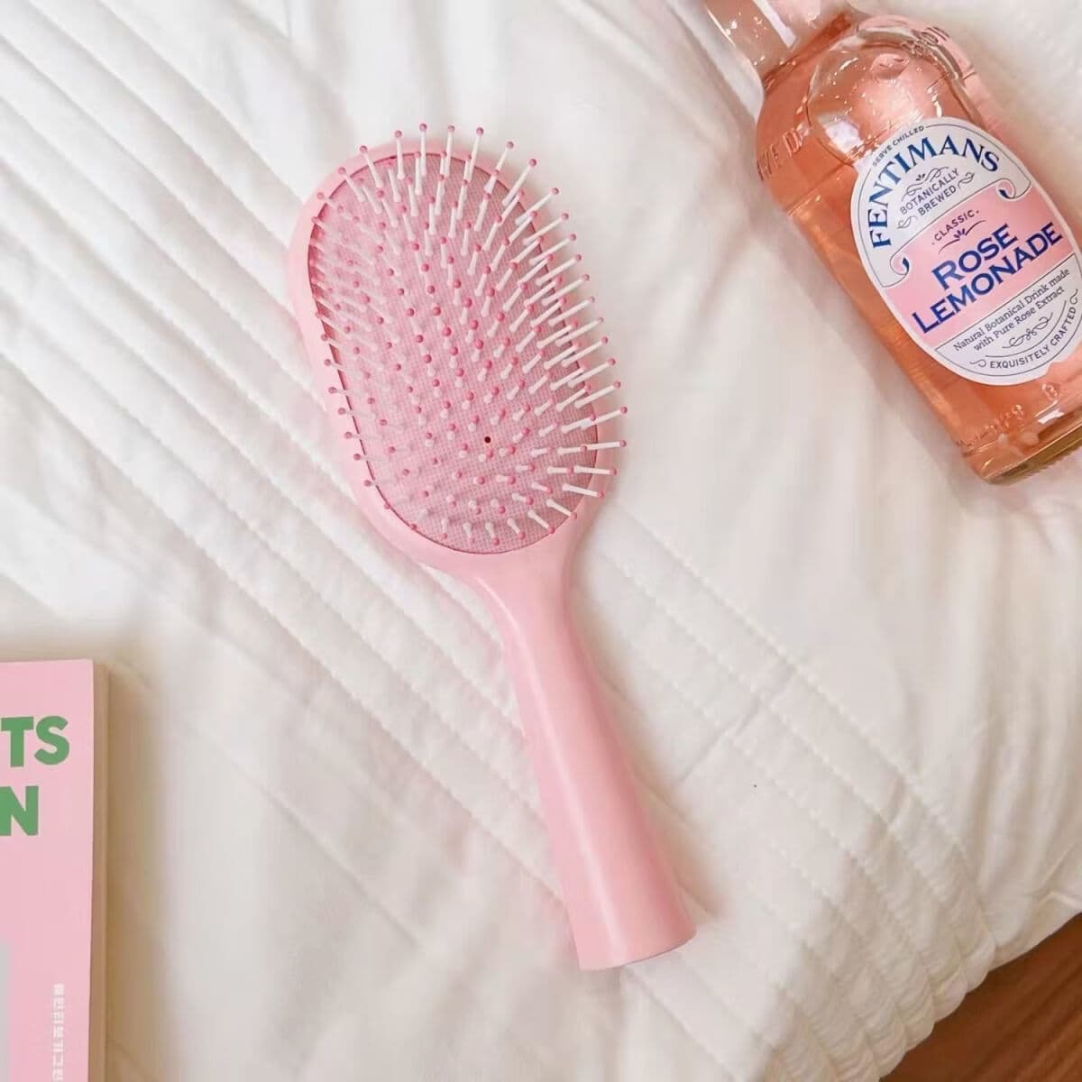 Macaron Hair Styling Massage Comb - Portable, Korean Style, Anti-Static, Volumising, for Women