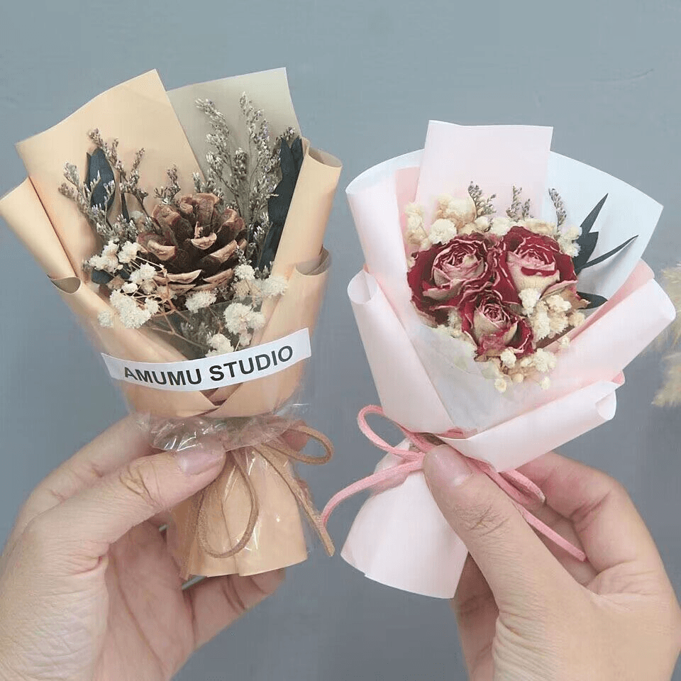 Pocket Bouquet Mini Flower Bouquet Sunflower Rose Wedding Favour Gift Women's Day Car Decoration
