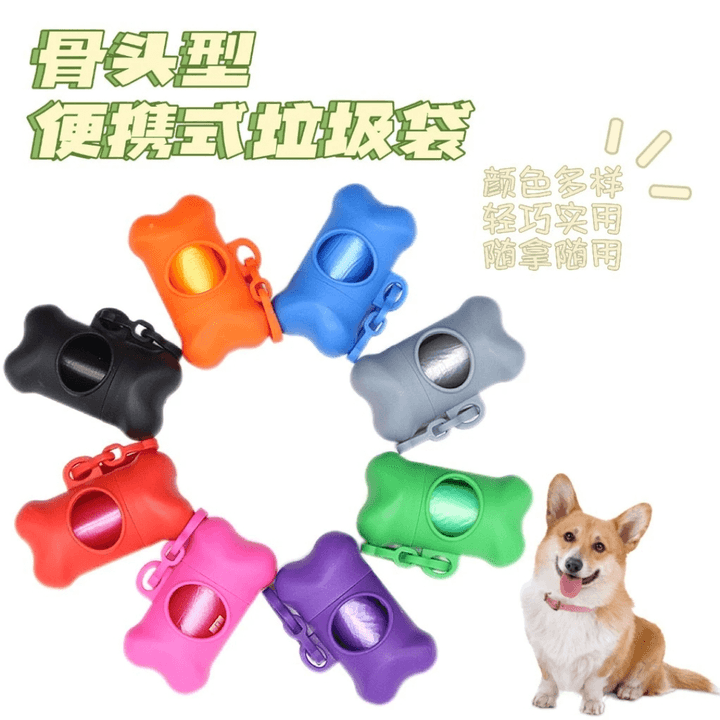 Pet Waste Bag Dispenser, Compact Poop Bag Holder for Dog Walking