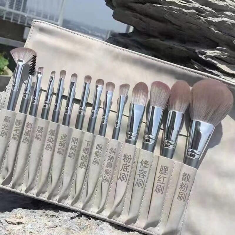 14-piece makeup brush set, powder, eyeshadow, foundation, highlighter brushes, beginner set, Cangzhou brushes, full makeup brush set
