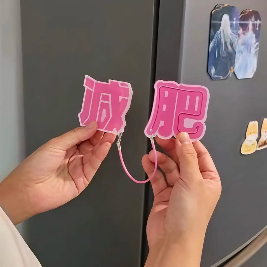 Weight Loss Magnet Fridge Magnet 3D Creative Fun Decorative Ornament Gift for Besties Car Culture