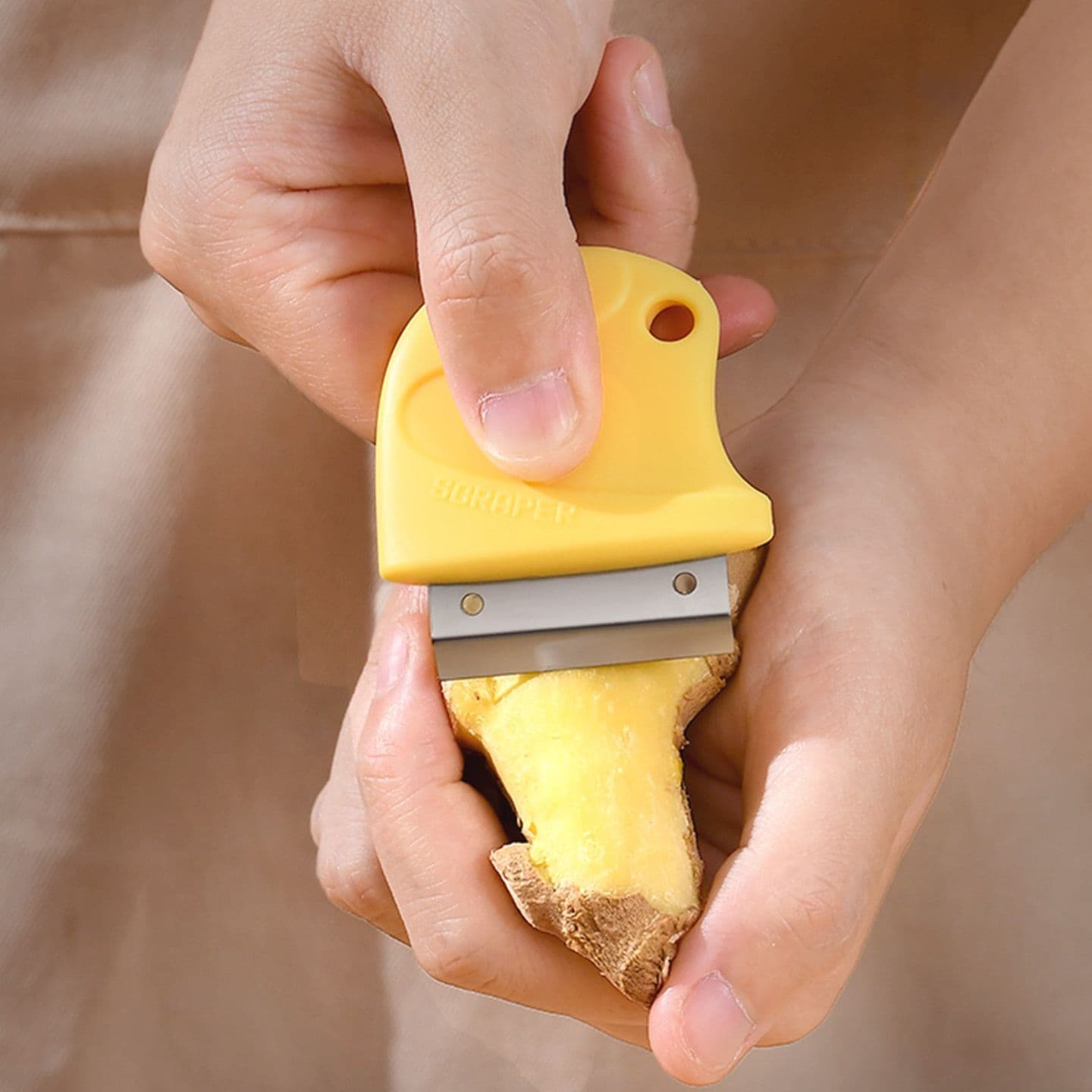 Household Kitchen Peeler for Ginger and Garlic