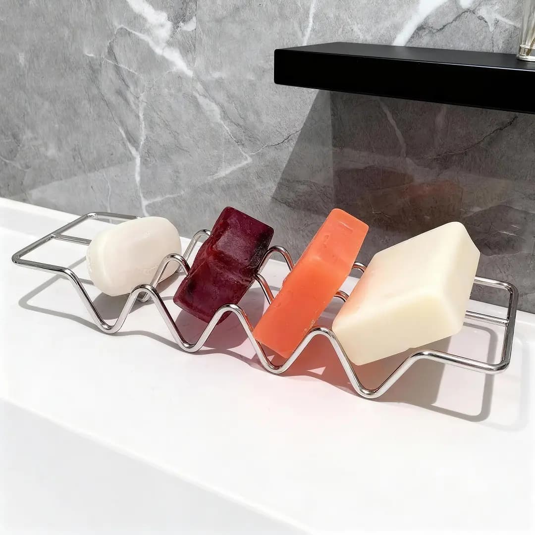 Ins style minimalist bathroom soap dish, wall-mounted, for household and student use