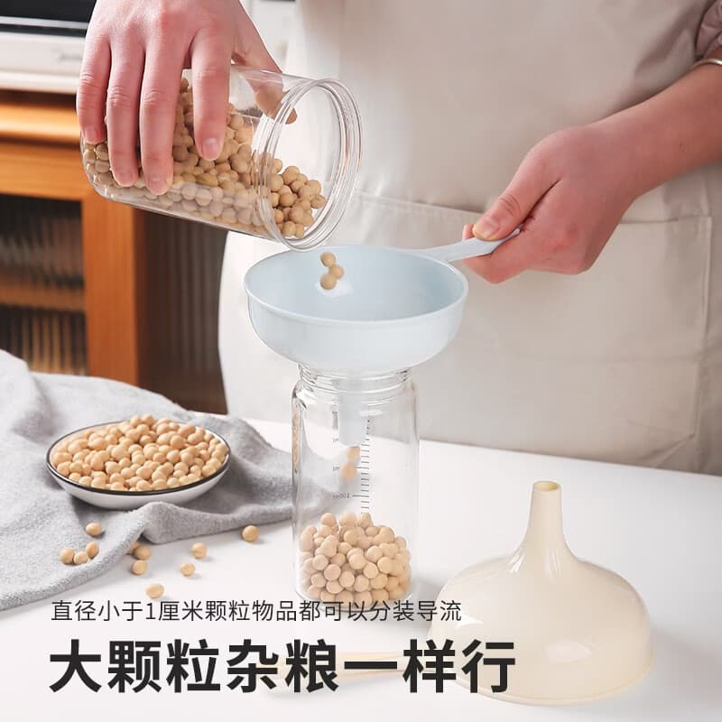 Plastic Funnel for Kitchen Oil, Soy Sauce, Wine, and Filtering